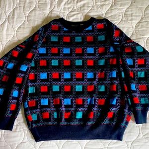 vintage 80’s patterned sweater